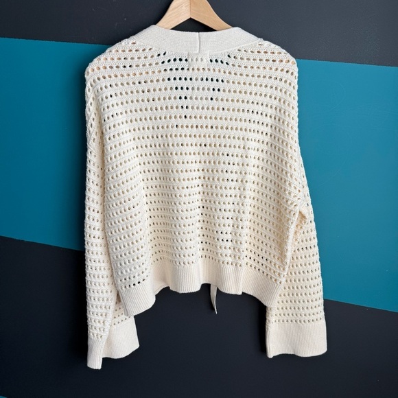 POINTELLE-KNIT JUMPER WITH LACING - Picture 5 of 9